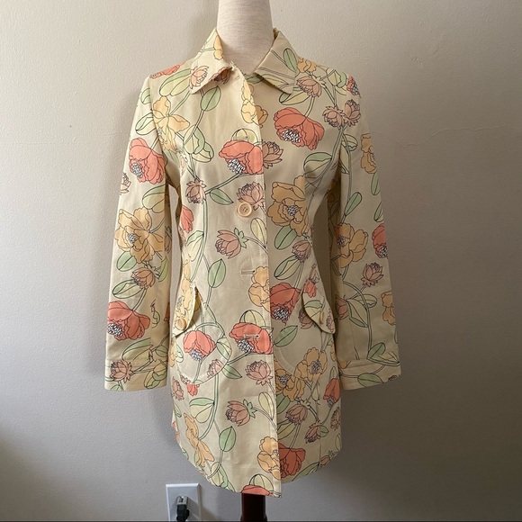 LOFT Jackets & Blazers - LOFT Ann Taylor Floral Lightweight Jacket Size Medium